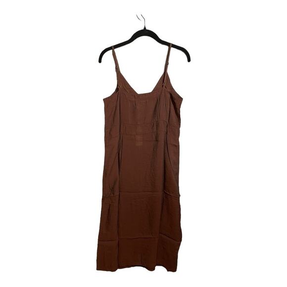 Anthropologie LACAUSA Alma Slip Dress in Chocolate Size XS NWT‎ - Picture 7 of 13